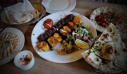 Traditional Iranian Starters at Koolba Glasgow